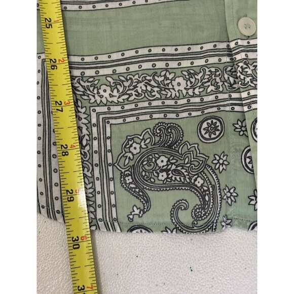 Dolce Gabbana Paisley Bandana Pattern  Long Sleeve Button Up Shirt Size 39 - Picture 11 of 11